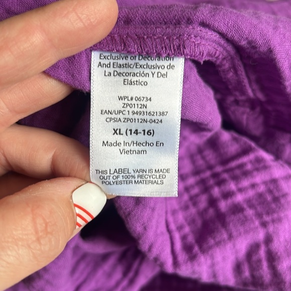 ZAC Kids Purple Dress with Embroidery - Picture 5 of 6